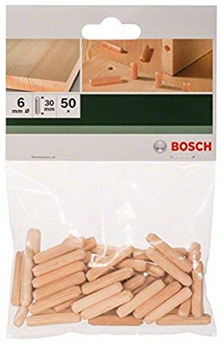 Produktbild: Holzdübel 6 x 30 mm 50 Stück von Bosch, Holzverbinder für Möbelbau