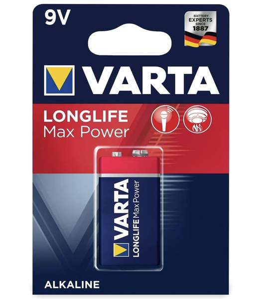 varta longlife max power 9v batterie, günstig ab 2,65 (statt 4)