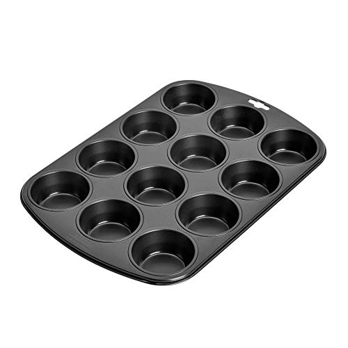 kaiser muffin-backform 38 x 27 x 3 cm legierter stahl schwarz