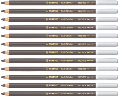 stabilo pastellkreidestift carbOthello 12er pack warmgrau 5w