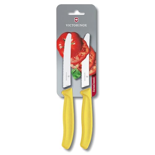 victorinox swiss classic tomaten- und tafelmesser set 2x2, rostfreier stahl