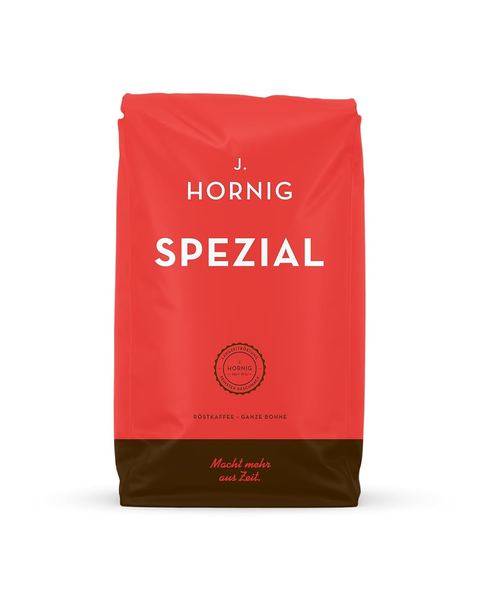 J. Hornig Kaffeebohnen Spezial, 500g, Arabica & Robusta, säurearm