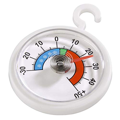 xavax thermometer für kühlschrank und gefrierschrank rund, weiß