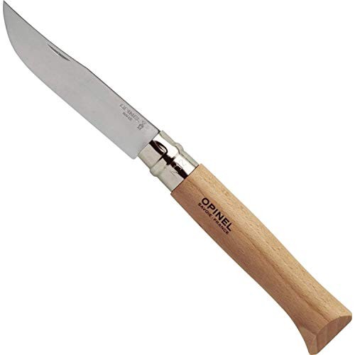 Opinel No. 9 Inox Taschenmesser klappbar, rostfrei, Outdoor & Camping