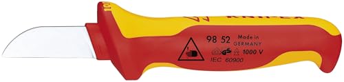 KNIPEX VDE Kabelmesser 190 mm, isolierender Mehrkomponenten-Griff, 98 52