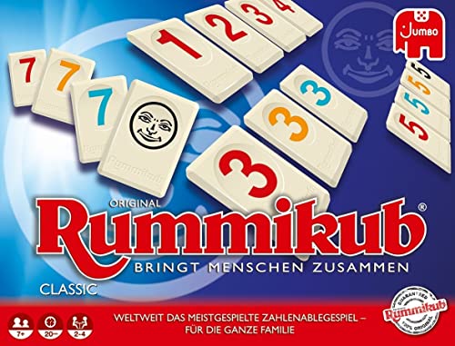 rummikub classic - klassisches brettspiel für erwachsene und kinder ab 7 jahren
