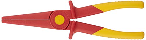 KNIPEX flachrundzange isolierend kunststoff 220 mm mit weichkunststoff-zone