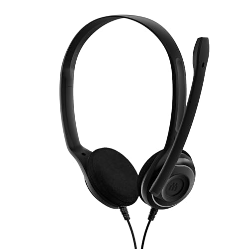 sennheiser pc 8 usb headset schwarz, kabelgebunden, noise cancelling