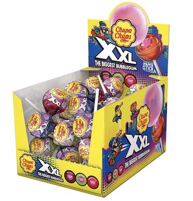 Produktbild: 25er pack chupa chups xxl big bubble kaugummi-lutscher ab 9,77 euro