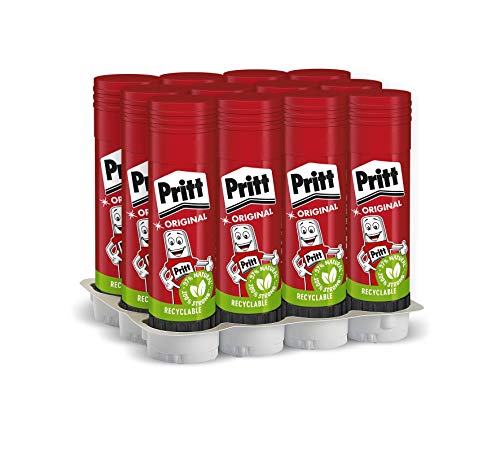 Pritt Klebestift 12 x 22 g, schnelle und einfache Anwendung für Bastelprojekte