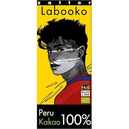 Zotter Labooko Schokolade 100% Peru 65 Gramm - feine Schokoladenspezialität