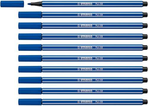 Stabilo Filzstifte 10er Pack Pen 68 ultramarinblau