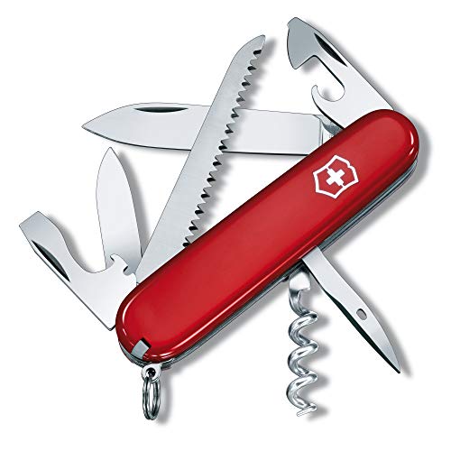 Victorinox taschenmesser camper, rot, mit 15 funktionen, outdoor messer