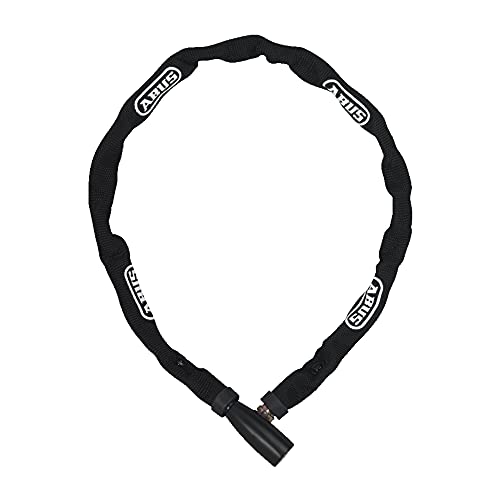 abus kettenschloss 1500 web schwarz, 110 cm, 4 mm rundkette, sicherheitslevel 3