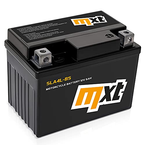 12V 5Ah Batterie SLA4L-BS für Roller, wartungsfrei, kompatibel YTX5L-BS YB4L-B