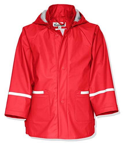 playshoes regenjacke kinder unisex wasserdicht winddicht rot 104