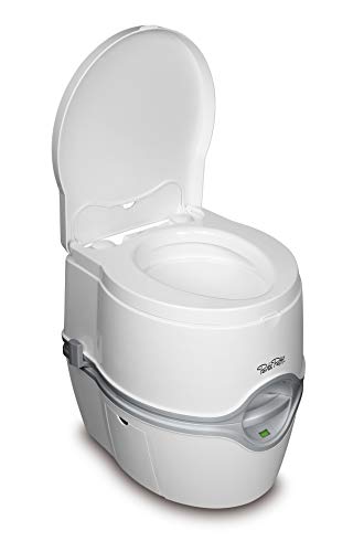 thetford porta potti 565e elektrisch tragbare toilette, weiß-grau, 448 x 388 x 450 mm
