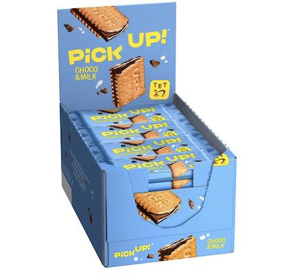 leibniz pick up keks-riegel 24er pack choco & milk für 8,86 euro