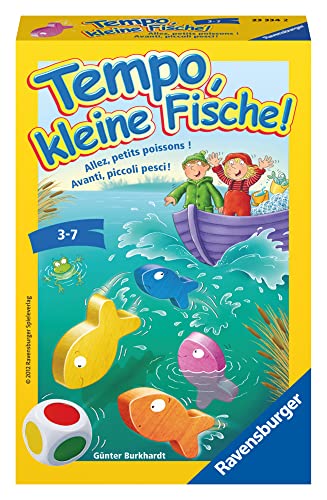 Tempo, kleine fische - ravensburger 23334, mitbringspiel für 1-6 spieler, ab 3 jahren