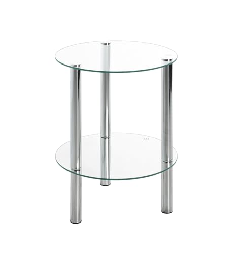 haku-möbel kleine möbel chrome mit safety-glass-regalen in verschiedenen designs