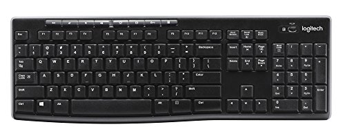 logitech k270 kabellose tastatur 2,4 ghz qwertz layout mit nummernblock schwarz