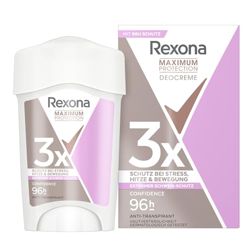 rexona women antitranspirant deo creme 96h schutz gegen schwitzen 45 ml