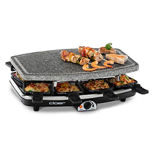 Produktbild: Cloer 6430 raclette grill mit 8 pfännchen und temperaturregelung