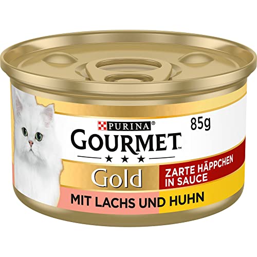 Gourmet Katzenfutter PURINA GOURMET Gold mit Lachs und Huhn, 12 x 85g