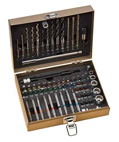 kwb drill bit und nut set 67-teilig, bohrer und fräser set