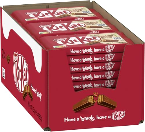 kitkat classic schokoriegel 24er pack mit milchschokolade und waffel 24x41,5g