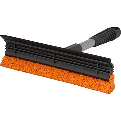 Nigrin scheibenreiniger 200 x 245 mm mit gummischwamm und abziehlippe grau