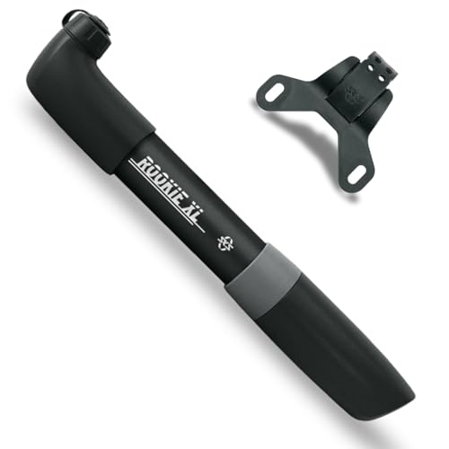 sks germany rookie xl silber kompakte fahrradpumpe bis 5 bar für alle ventile