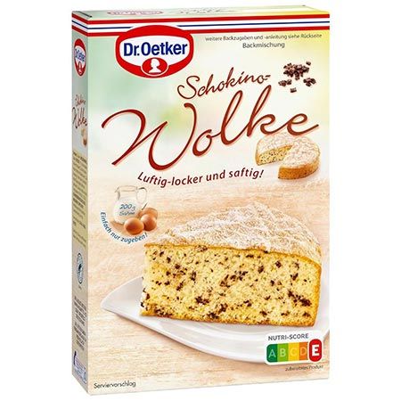 Dr. Oetker Schokino-Wolke Backmischung 4er Pack, 8,94
