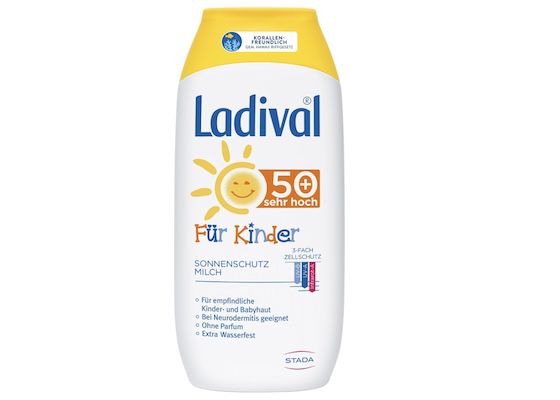 Ladival Kinder Sonnenmilch LSF 50+, 9,90 Euro statt 14 Euro, 150 ml