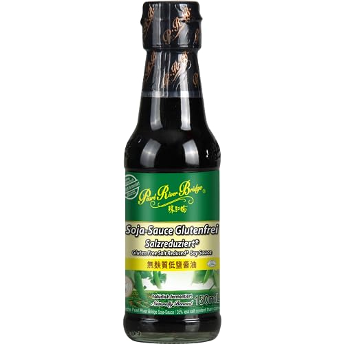 PEARL RIVER BRIDGE Glutenfreie Sojasauce (Weniger Salz) 150 ML
