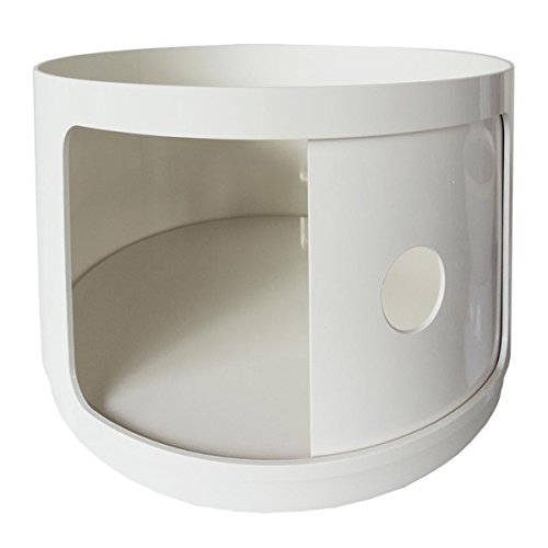 kartell componibili round 495503 baukastenelement weiß 42 x 38,5 cm abs