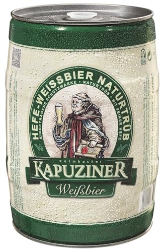 kapuziner hefe-weissbier naturtrüb 5,0 l partydose mit zapfhahn weizen