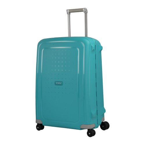 samsonite s'cure hartschalenkoffer 69 cm trolley mit 4 rollen tsa-schloss blau