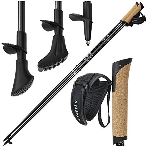 carbon nordic walking stock 120 cm alpidex superleicht und stabil