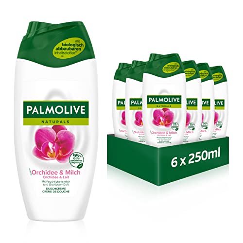 palmolive duschgel naturals orchidee und milch 6x250ml cremedusche mit duft