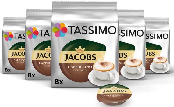 jacobs cappuccino classico kapseln 8er pack 5x (40 stk.) ab 25,64 statt 30
