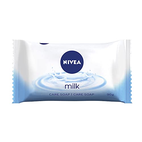NIVEA Milchpflege Seife, 90 g - pflegende Hand- und Körperreinigung