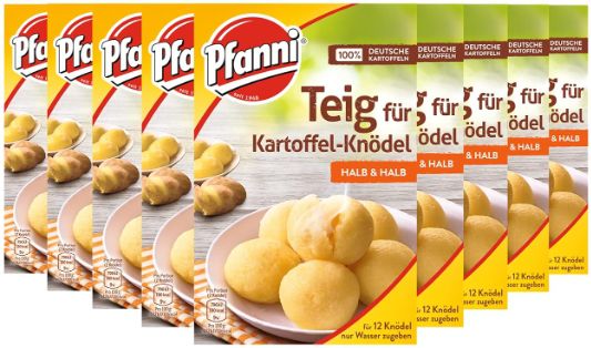 pfanni kartoffelknödel teig halb & halb 9er pack 9 x 318 g ab 17,99