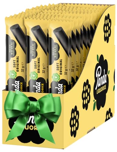 panda natürliche weiche lakritz riegel vegan fettfrei 32 g x 36 riegel