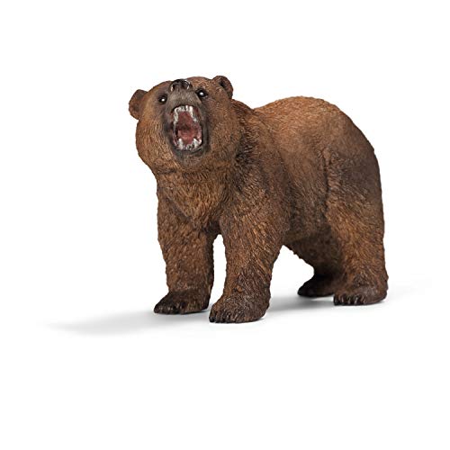 Produktbild: schleich wild life grizzlybär 14685, detailgetreue tierfigur, ab 3 jahren, 11 x 5 x 7 cm