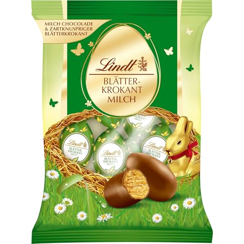 Lindt & Sprüngli Blätterkrokant-Ei 3er Pack, 3 x 85 g Beutel