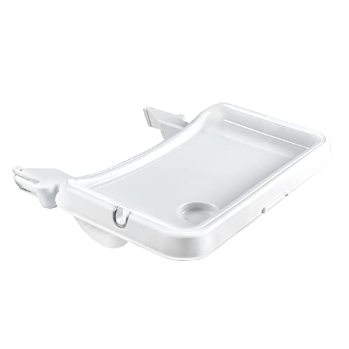 hauck Alpha Tray Essbrett 3in1 für Alpha+ & Beta+ Hochstuhl, Weiß, 6-24 Monate