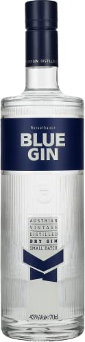blauer gin reisetbauer 43% vol, 0.7l flasche