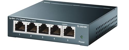 tp-link tl-sg105 gigabit netzwerk switch 5-ports 2000 mbit/s unmanaged lüfterlos