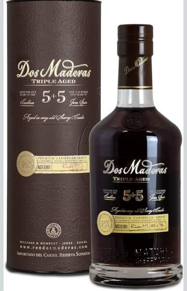 rum dos maderas px 5+5, gereifter rum aus der karibik, 750 ml